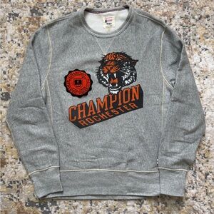 Todd Snyder x Champion Fleece Rochester Tiger Sweatshirt Large Made in Canada